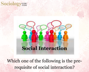 prerequisite of social interaction
