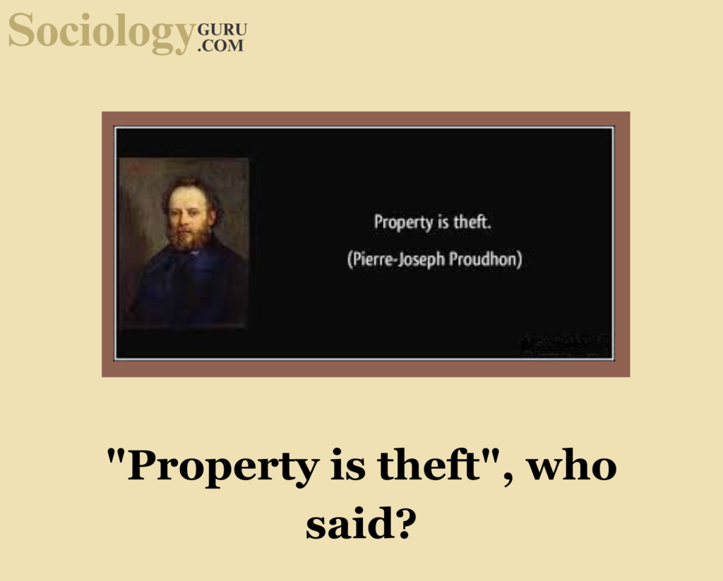 Property is theft