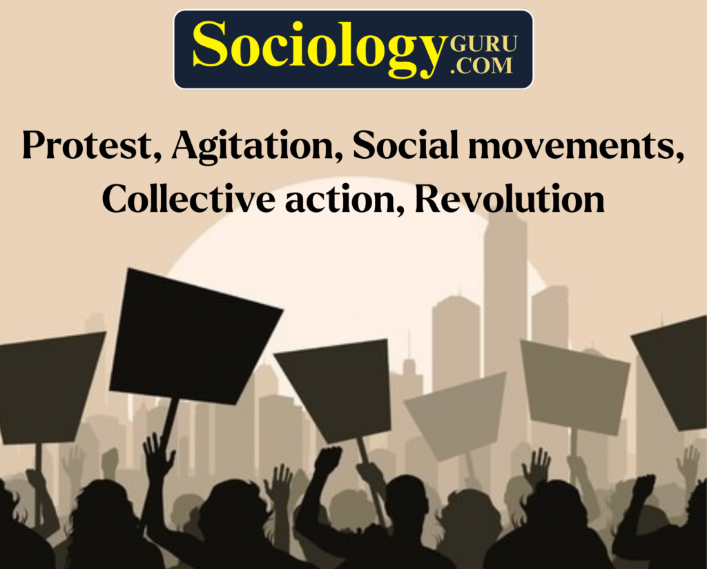 Protest, Agitation, Social movements, Collective action, Revolution